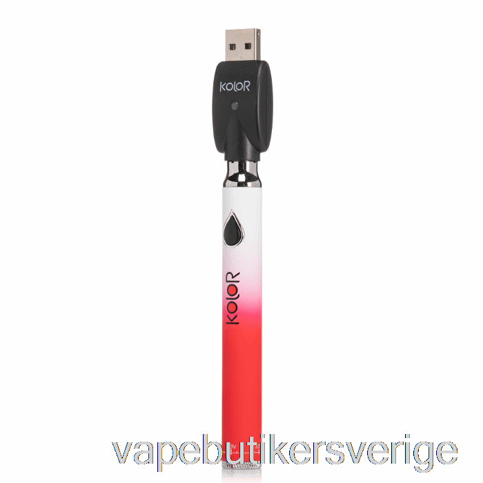 Vape Sverige Leaf Buddi Färg Twist Slim 650mah Batteri Rött